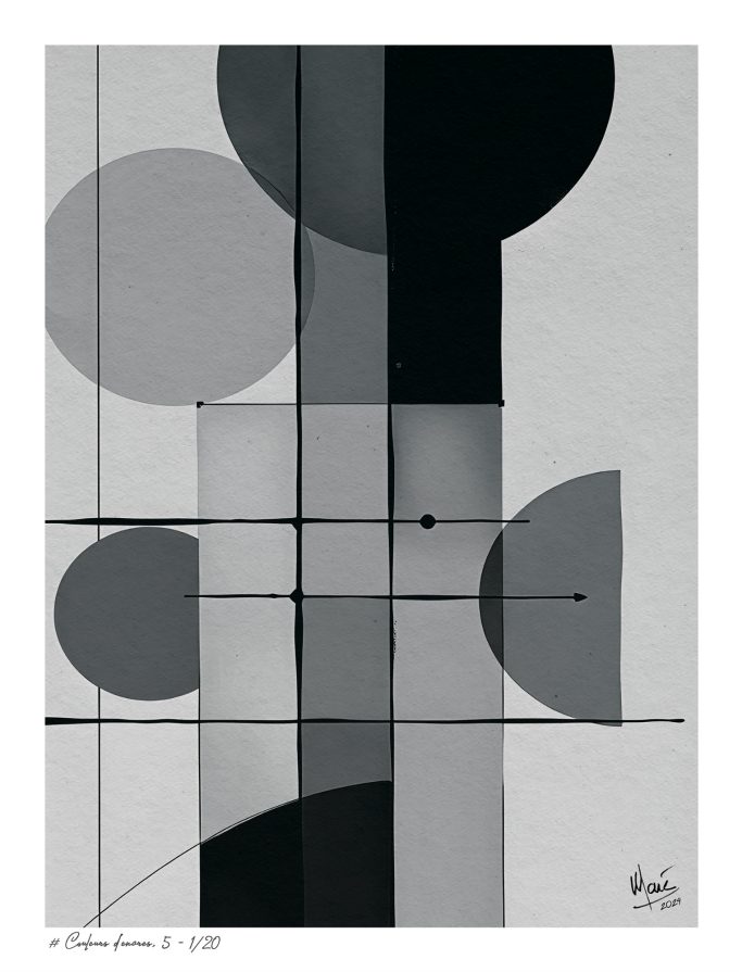 Tableau # Couleurs d'encres, 5