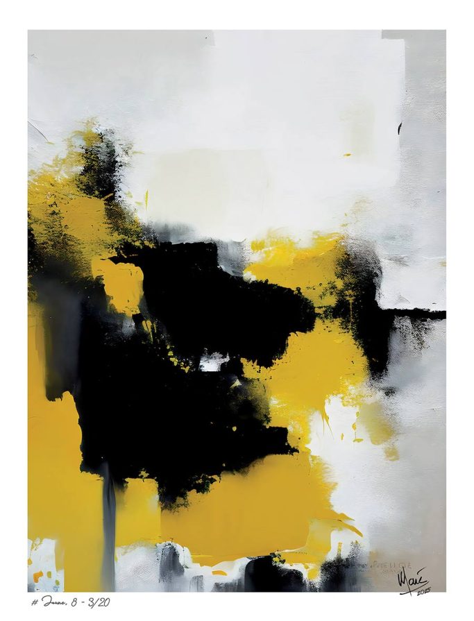 Tableau # Jaune, 8