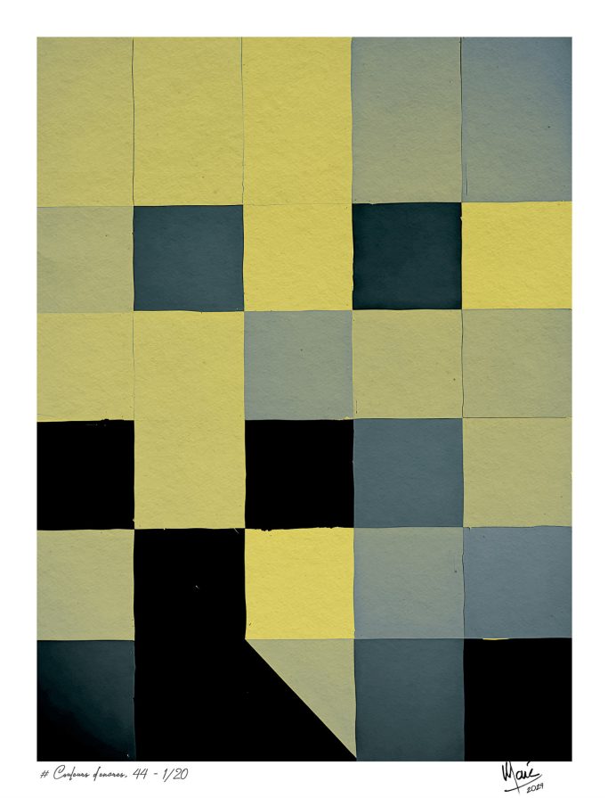 Tableau # Couleurs d'encres, 44