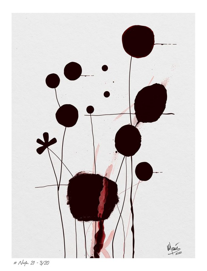 Tableau # Traits naïfs, 21