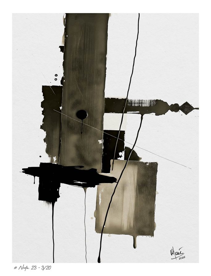 Tableau # Traits naïfs, 23