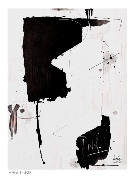 Tableau # Traits naïfs, 9