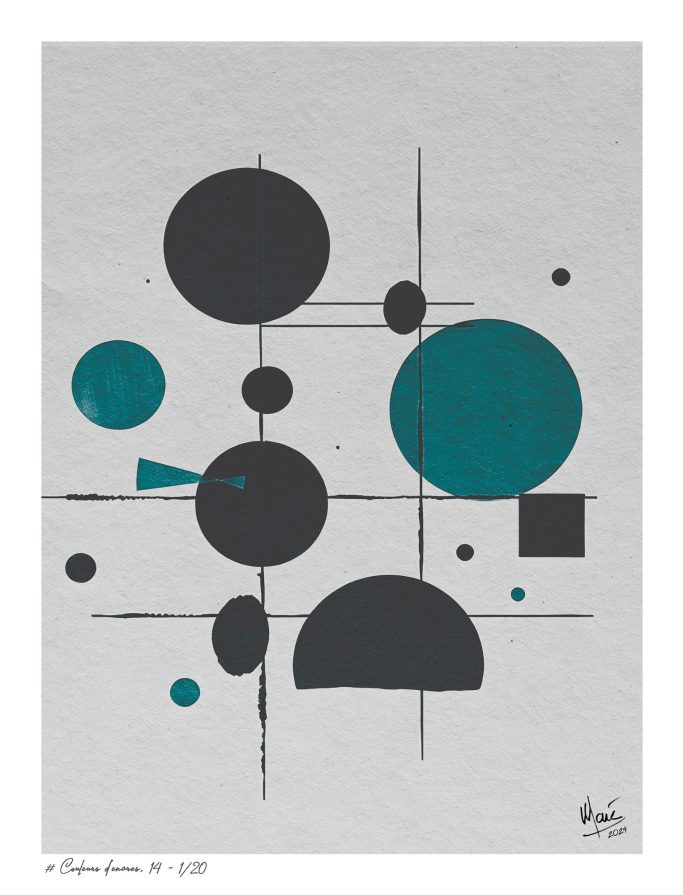 Tableau # Couleurs d'encres, 14