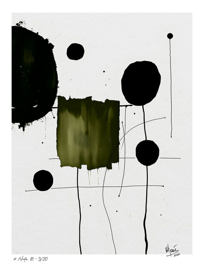 Tableau # Traits naïfs, 18