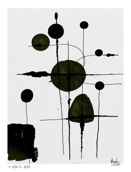 Tableau # Traits naïfs, 3