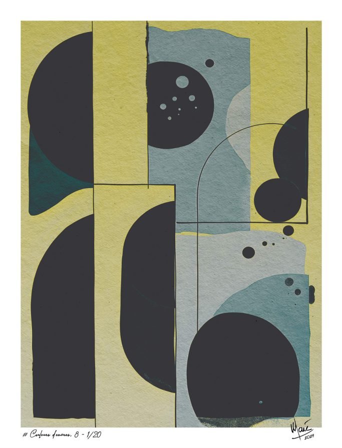 Tableau # Couleurs d'encres, 8