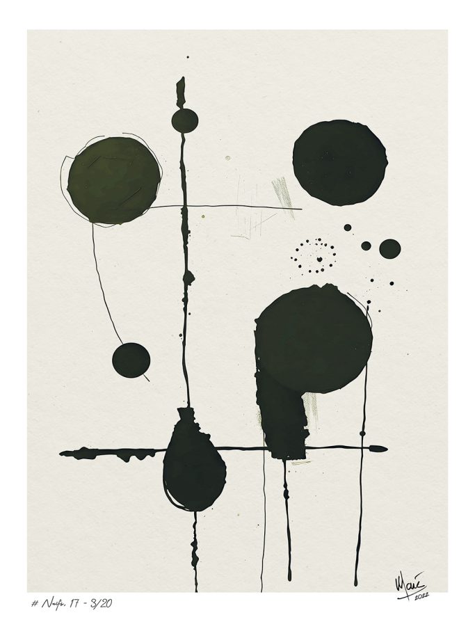 Tableau # Traits naïfs, 17