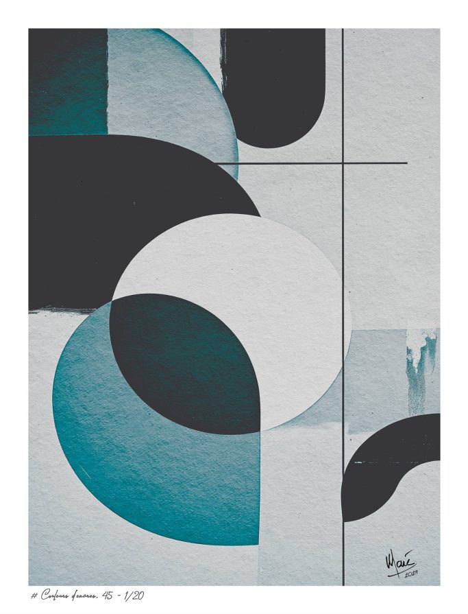 Tableau # Couleurs d'encres, 45