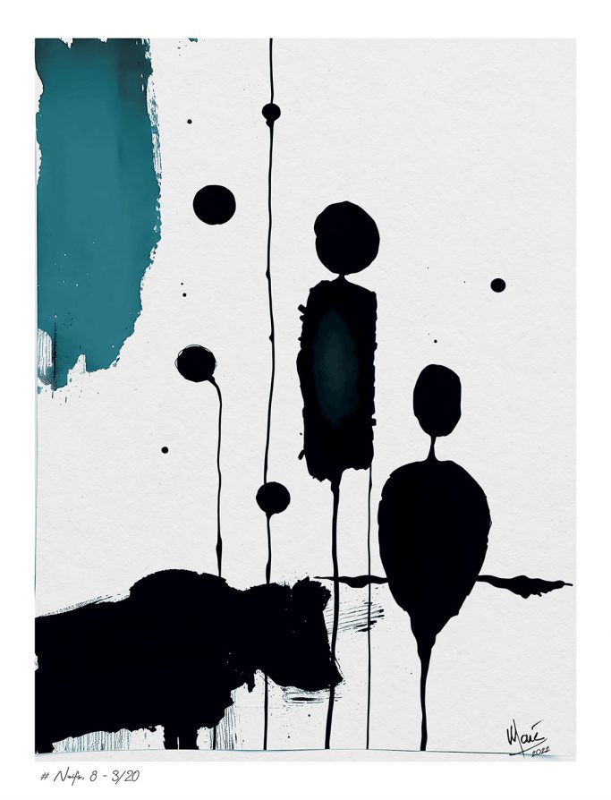 Tableau # Traits naïfs, 8