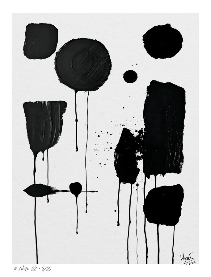 Tableau # Traits naïfs, 22